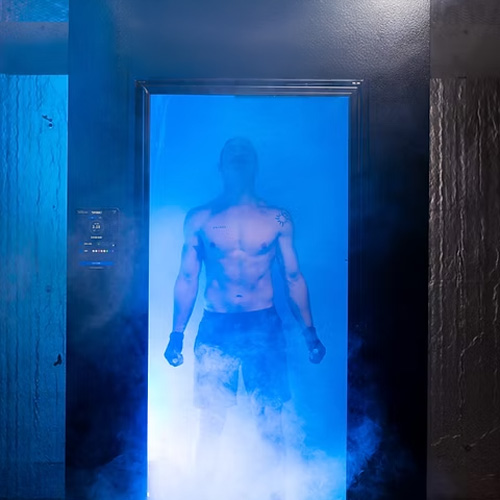 Electric Cryotherapy, a cold therapy technique to boost recovery and performance by accelerating muscle healing and reducing soreness.